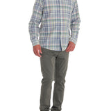 Camisa Algodón Orgánico Hombre Arbed Azul Rockford