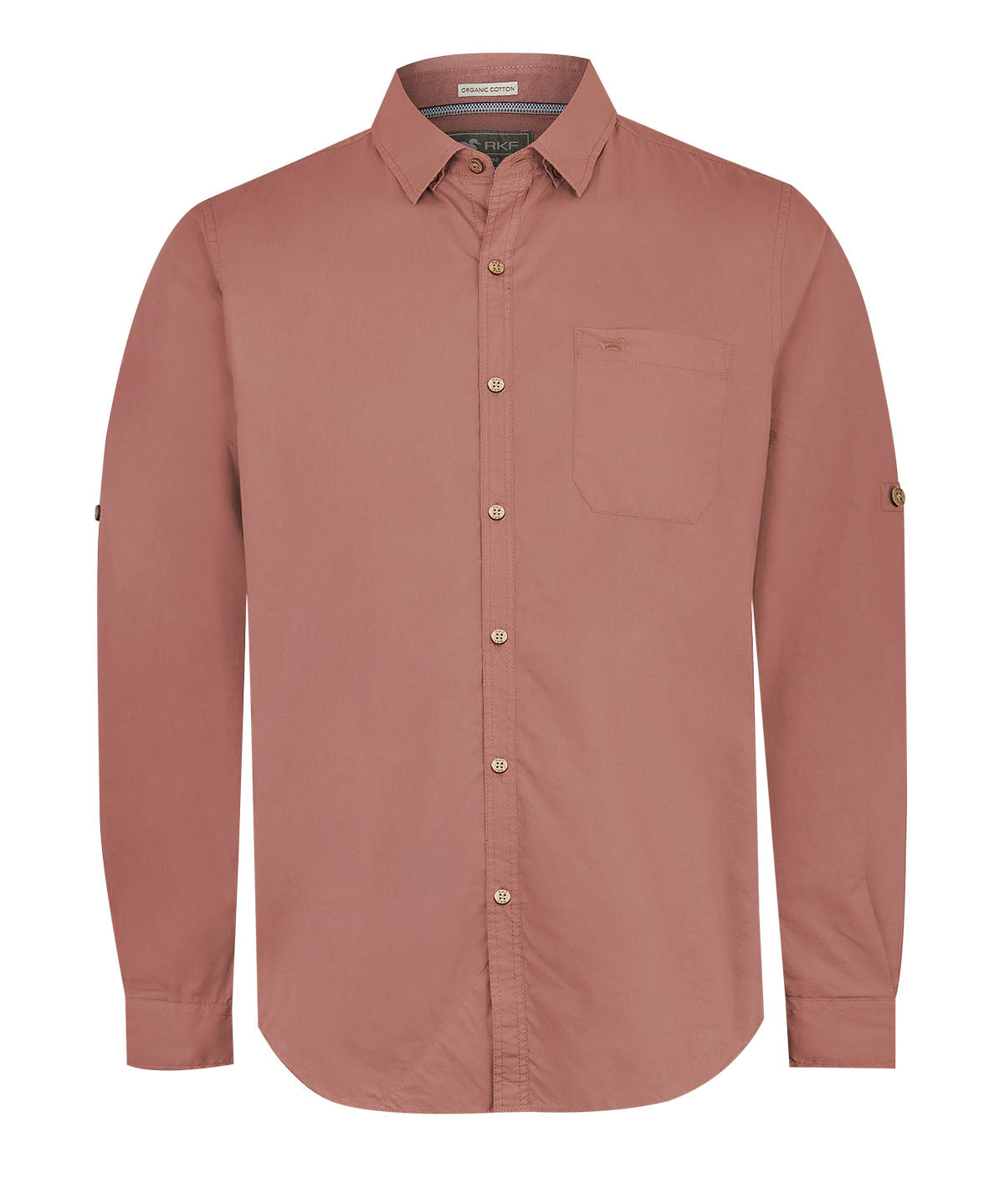 Camisa Algodón Orgánico Hombre Galiton Rosado Rockford
