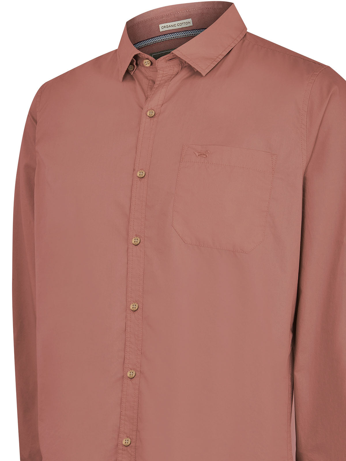 Camisa Algodón Orgánico Hombre Galiton Rosado Rockford