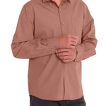 Camisa Algodón Orgánico Hombre Galiton Rosado Rockford