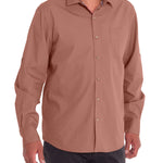 Camisa Algodón Orgánico Hombre Galiton Rosado Rockford
