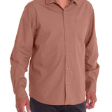 Camisa Algodón Orgánico Hombre Galiton Rosado Rockford