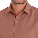 Camisa Algodón Orgánico Hombre Galiton Rosado Rockford