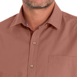 Camisa Algodón Orgánico Hombre Galiton Rosado Rockford