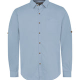 Camisa Algodón Orgánico Hombre Galiton Celeste Rockford