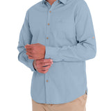 Camisa Algodón Orgánico Hombre Galiton Celeste Rockford