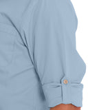 Camisa Algodón Orgánico Hombre Galiton Celeste Rockford