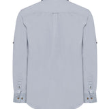 Camisa Algodón Orgánico Hombre Galiton Gris Rockford