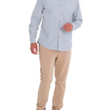 Camisa Algodón Orgánico Hombre Galiton Gris Rockford
