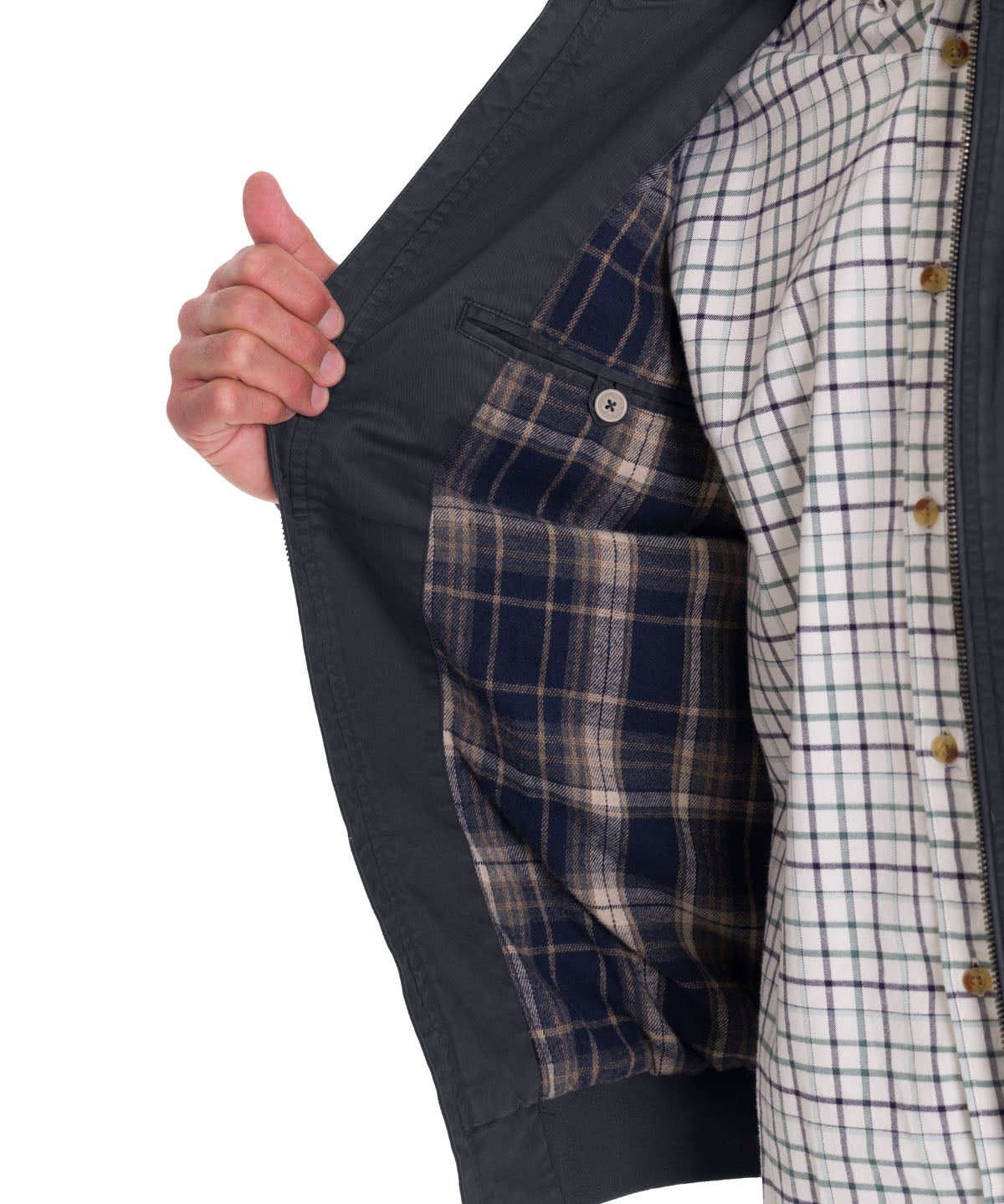Chaqueta Algodón Orgánico Hombre Classic Azul Rockford