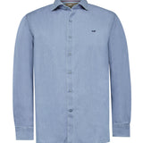 Camisa Algodón Orgánico Hombre Chambray Azul Rockford