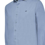 Camisa Algodón Orgánico Hombre Chambray Azul Rockford