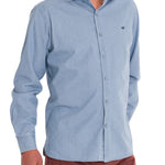 Camisa Algodón Orgánico Hombre Chambray Azul Rockford