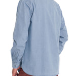 Camisa Algodón Orgánico Hombre Chambray Azul Rockford