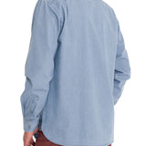 Camisa Algodón Orgánico Hombre Chambray Azul Rockford