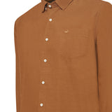 Camisa Algodón Orgánico Hombre Corduroy Café Rockford