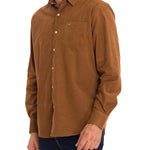 Camisa Algodón Orgánico Hombre Corduroy Café Rockford