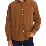 Camisa Algodón Orgánico Hombre Corduroy Café Rockford