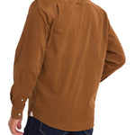Camisa Algodón Orgánico Hombre Corduroy Café Rockford