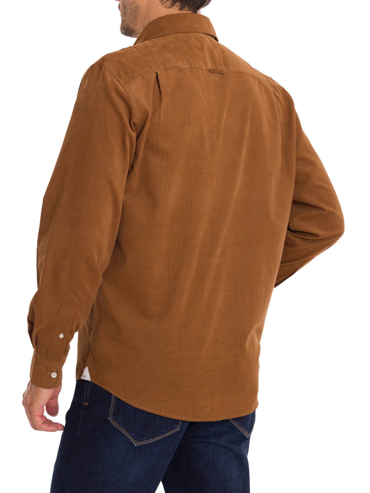 Camisa Algodón Orgánico Hombre Corduroy Café Rockford