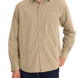 Camisa Algodón Orgánico Hombre Corduroy Beige Rockford