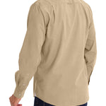 Camisa Algodón Orgánico Hombre Corduroy Beige Rockford