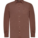 Camisa Algodón Orgánico Hombre Leeds Burdeo Rockford
