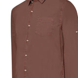 Camisa Algodón Orgánico Hombre Leeds Burdeo Rockford