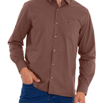 Camisa Algodón Orgánico Hombre Leeds Burdeo Rockford