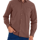 Camisa Algodón Orgánico Hombre Leeds Burdeo Rockford