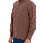 Camisa Algodón Orgánico Hombre Leeds Burdeo Rockford