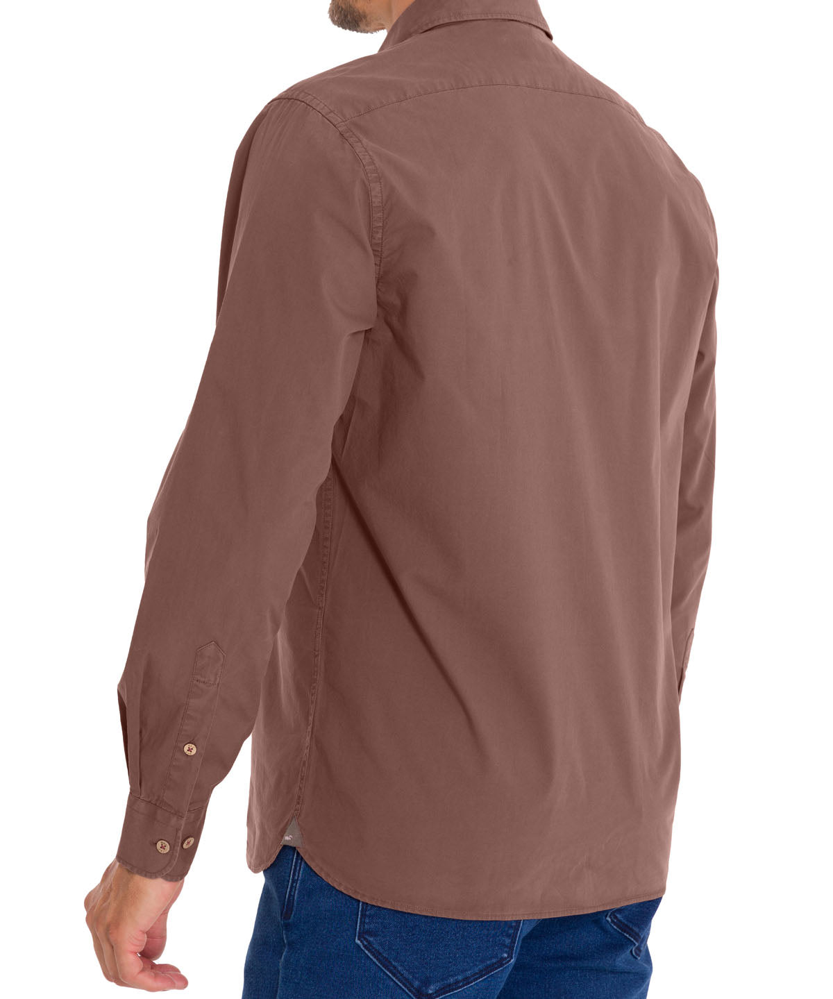 Camisa Algodón Orgánico Hombre Leeds Burdeo Rockford