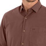 Camisa Algodón Orgánico Hombre Leeds Burdeo Rockford