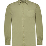 Camisa Algodón Orgánico Hombre Leeds Verde Rockford