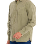 Camisa Algodón Orgánico Hombre Leeds Verde Rockford