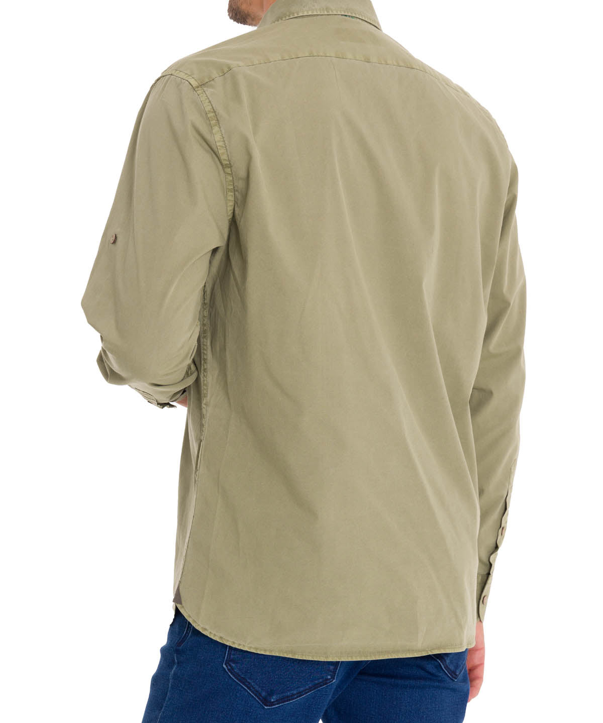 Camisa Algodón Orgánico Hombre Leeds Verde Rockford