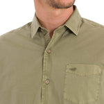Camisa Algodón Orgánico Hombre Leeds Verde Rockford