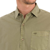 Camisa Algodón Orgánico Hombre Leeds Verde Rockford