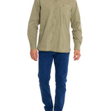 Camisa Algodón Orgánico Hombre Leeds Verde Rockford