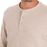 Polera Algodón Orgánico Hombre Wafle Beige Rockford