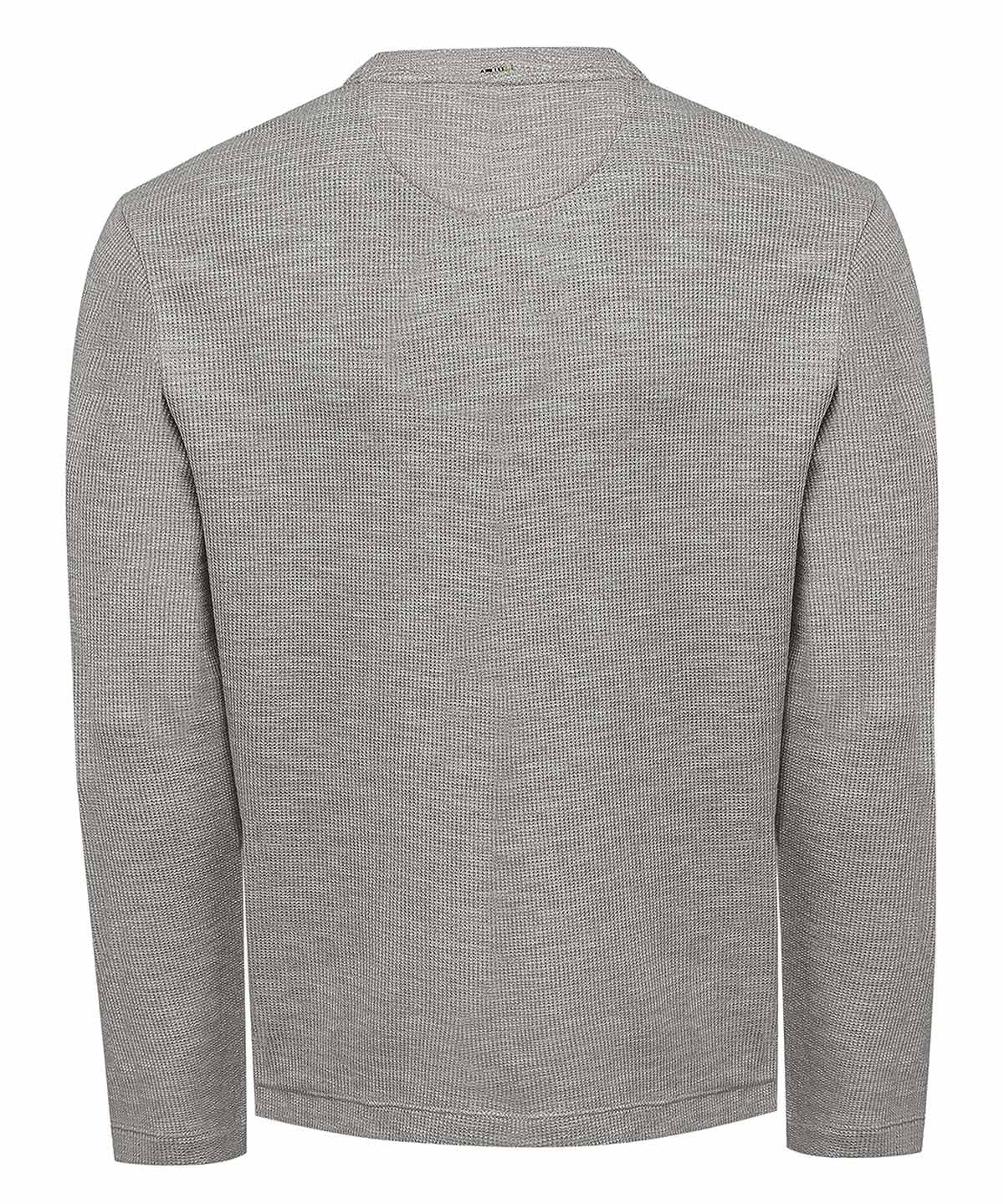Polera Algodón Orgánico Hombre Wafle Gris Rockford