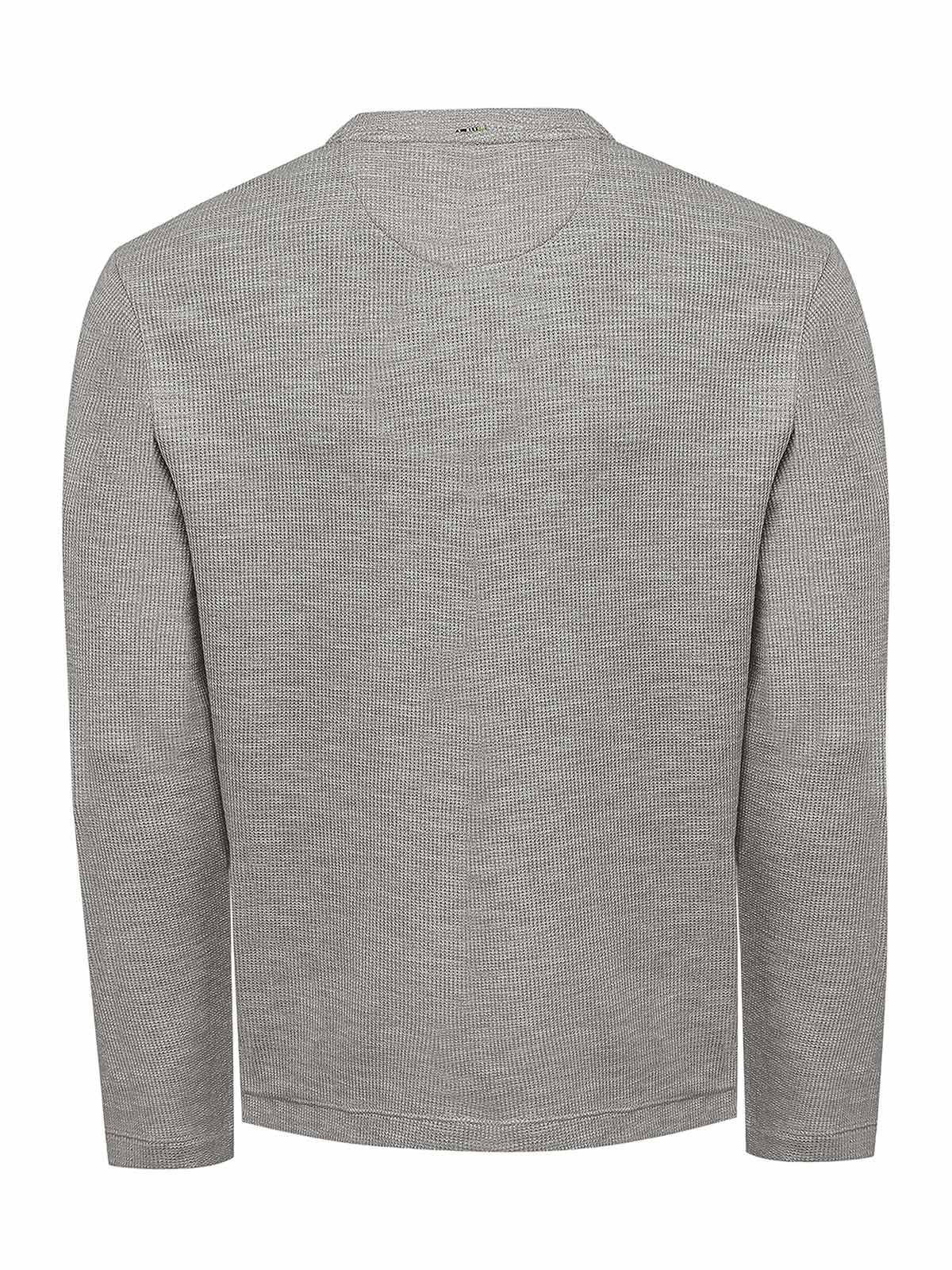 Polera Algodón Orgánico Hombre Wafle Gris Rockford