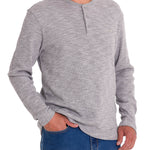 Polera Algodón Orgánico Hombre Wafle Gris Rockford