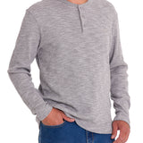 Polera Algodón Orgánico Hombre Wafle Gris Rockford