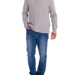 Polera Algodón Orgánico Hombre Wafle Gris Rockford