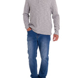 Polera Algodón Orgánico Hombre Wafle Gris Rockford