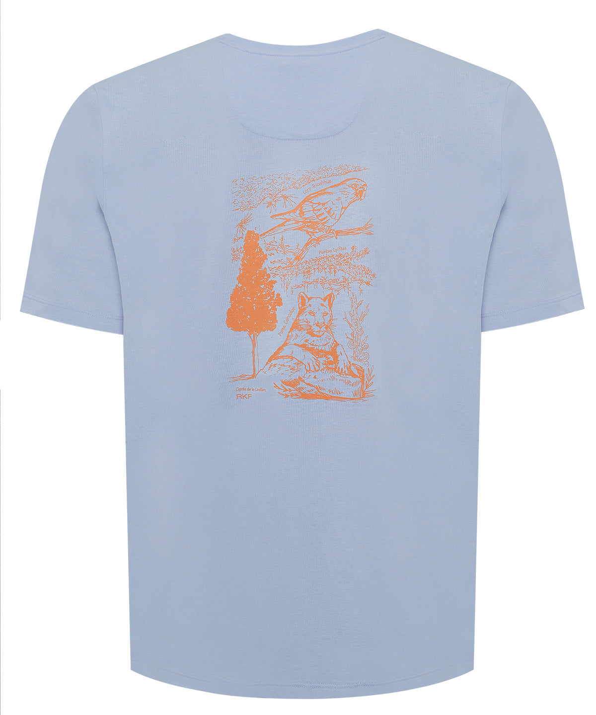 Polera Algodón Orgánico Hombre Native Celeste Rockford