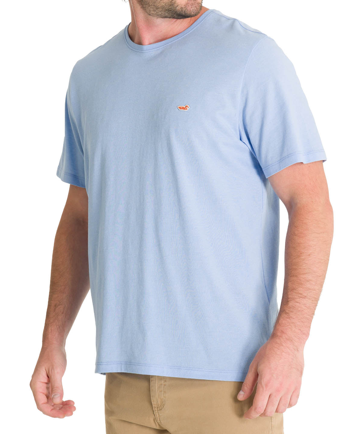 Polera Algodón Orgánico Hombre Native Celeste Rockford