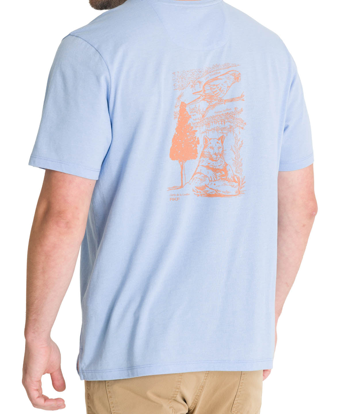 Polera Algodón Orgánico Hombre Native Celeste Rockford
