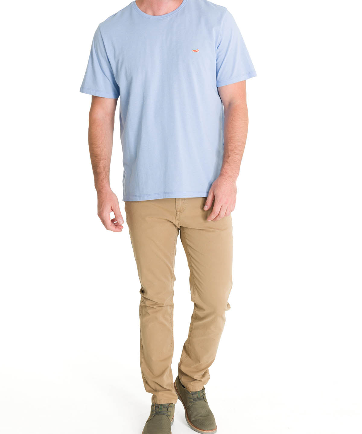 Polera Algodón Orgánico Hombre Native Celeste Rockford